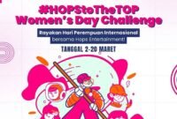 Hops Entertainment menantang perempuan Indonesia untuk menunjukkan kreativitas di Women'a Day atau Hari Perempuan melalui kompetisi TikTok bertajuk Women's Day Challenge. (Instagram.com @hops.entertainment)